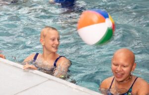 Swimming with alopecia areata