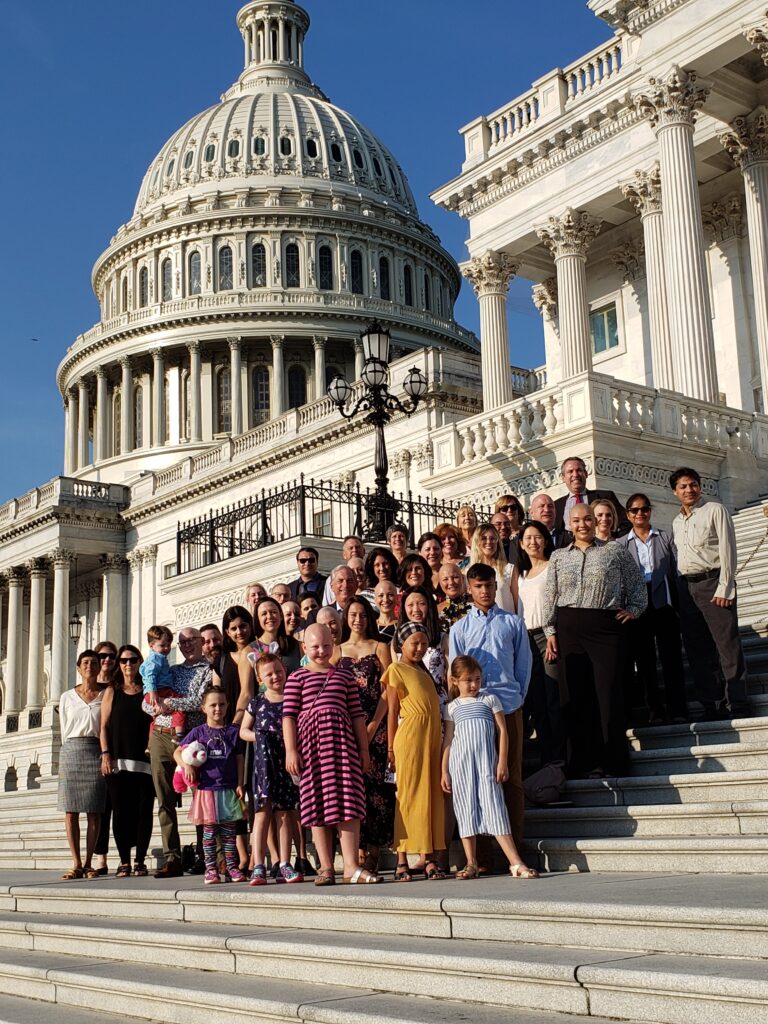 alopecia areata advocates standing in Washington, DC